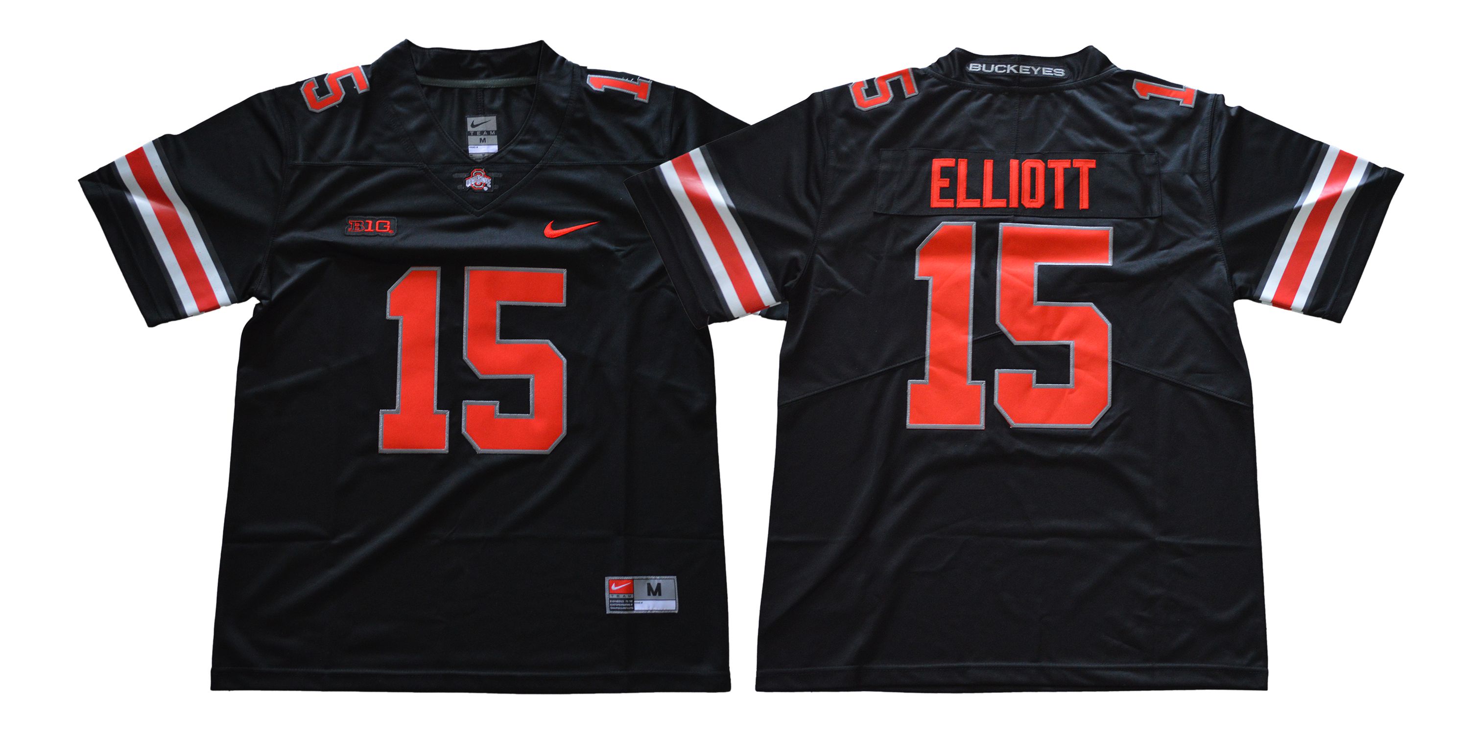 Men Ohio State Buckeyes 15 Elliott Black Nike NCAA Jerseys